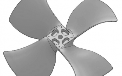 Prototype Machining Fan solidworks